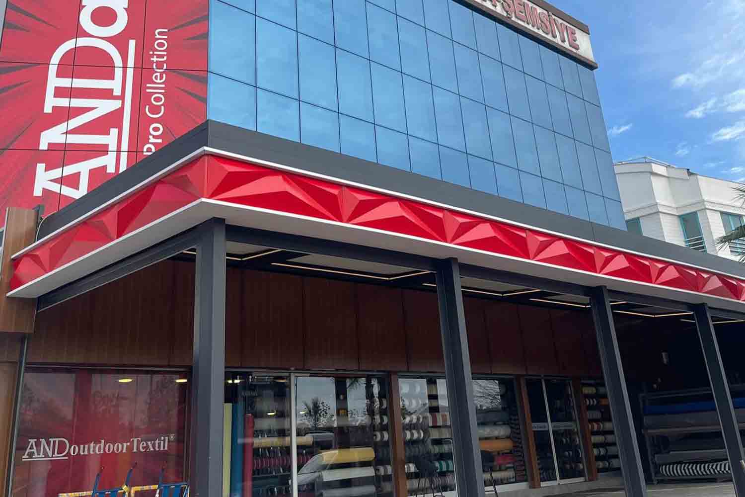 Concept Reklam ACM 3D Cephe kaplama ve CNC kesim uygulaması