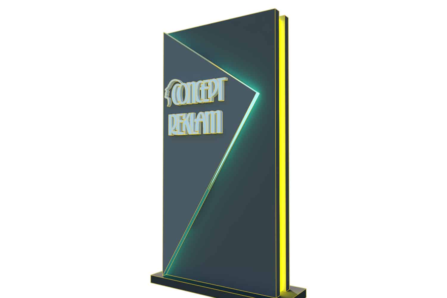 Totem tabela dış mekan reklam tabelası