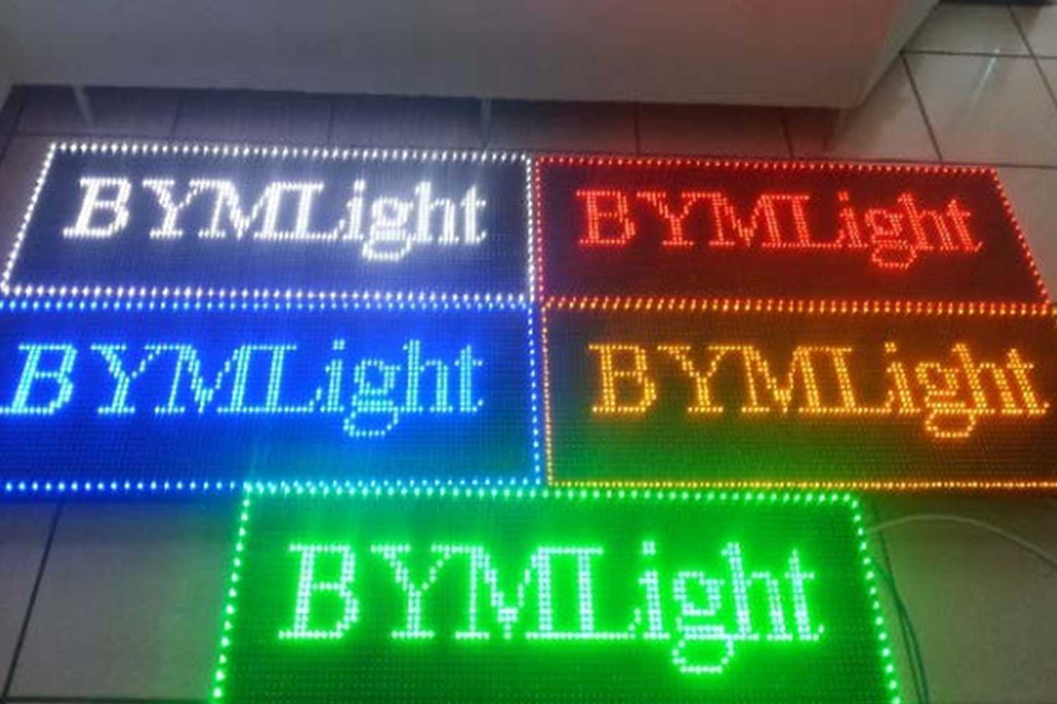 LED kayan yazı tabela renkli tabela